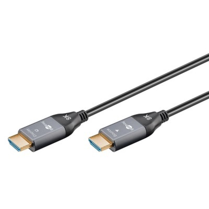 GOOBAY GOOBAY καλώδιο HDMI 2.1 65558 με Ethernet, 8K/60Hz, 48 Gbps, 10m, μαύρο