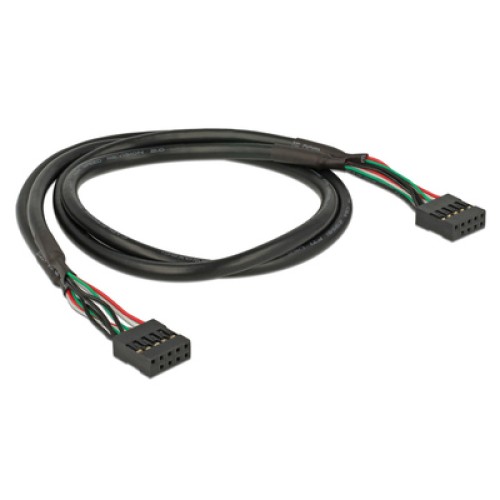 DELOCK DELOCK καλώδιο USB 2.0 10-pin 2.54mm 82437, 480 Mbps, 50cm
