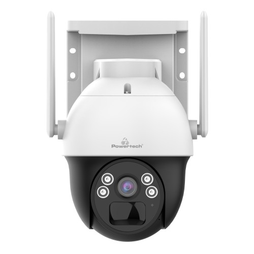 Powertech POWERTECH smart ηλιακή κάμερα PT-1341, 4MP, WiFi, PTZ, SD, IP66