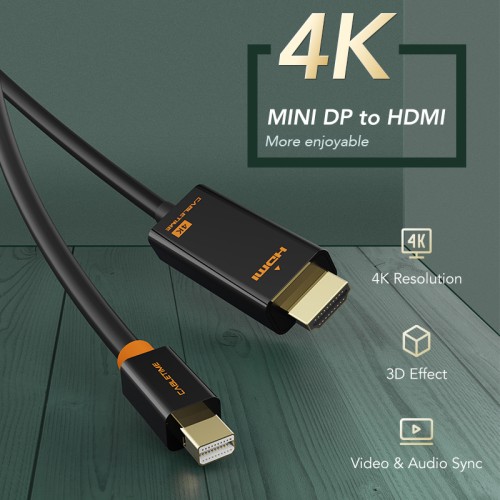 CABLETIME CABLETIME καλώδιο mini DisplayPort σε HDMI CT-AV588-03G4K, 4K/30Hz, 1.8m, μαύρο