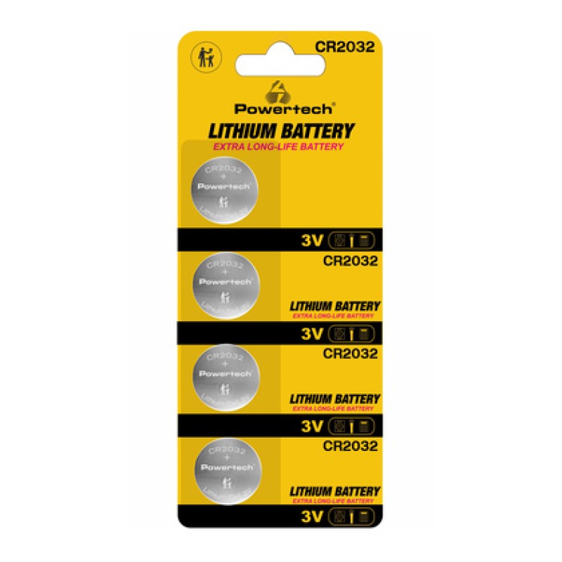 Powertech POWERTECH μπαταρίες λιθίου PT-1210, CR2032, 3V, 4τμχ