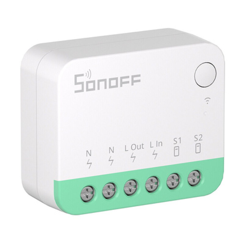SONOFF SONOFF smart διακόπτης MINIR4M, 2 κανάλια, Wi-Fi, 10A, λευκός