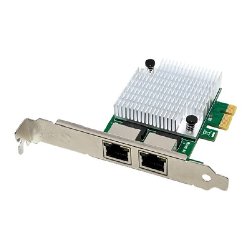 Powertech POWERTECH κάρτα επέκτασης PCIe σε 2x RJ45 ST7377, 1000Mbps