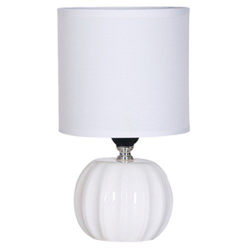 Powertech POWERTECH επιτραπέζιο φωτιστικό HLL-0139, E27, κεραμική βάση, λευκό