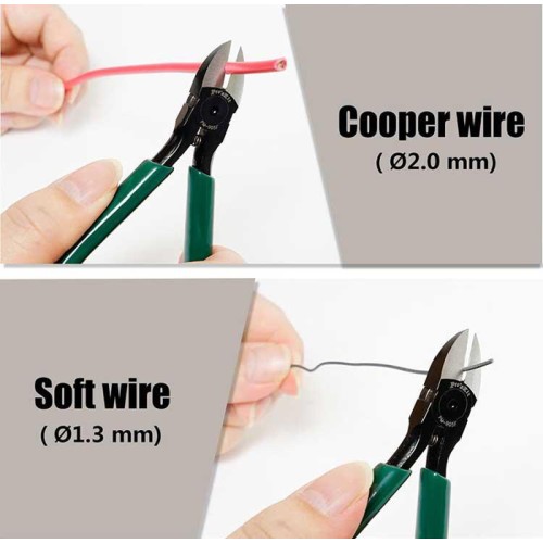 PROSKIT PROSKIT πλαγιοκόφτης PM-905F με αντιολισθητικές λαβές, max Φ2mm, 128mm