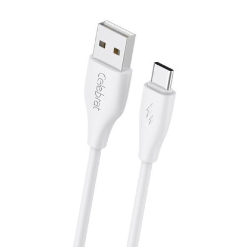 CELEBRAT CELEBRAT καλώδιο USB-C σε USB CB-31A, 3A, 480Mbps, 1m, λευκό