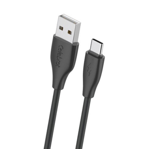 CELEBRAT CELEBRAT καλώδιο USB-C σε USB CB-31A, 3A, 480Mbps, 1m, μαύρο