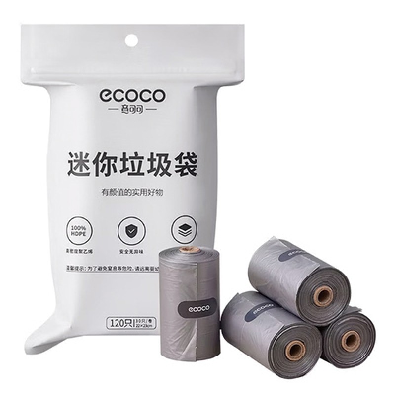 ECOCO ECOCO σακούλες απορριμμάτων E24062, 22x24cm, γκρι, 4x30τμχ