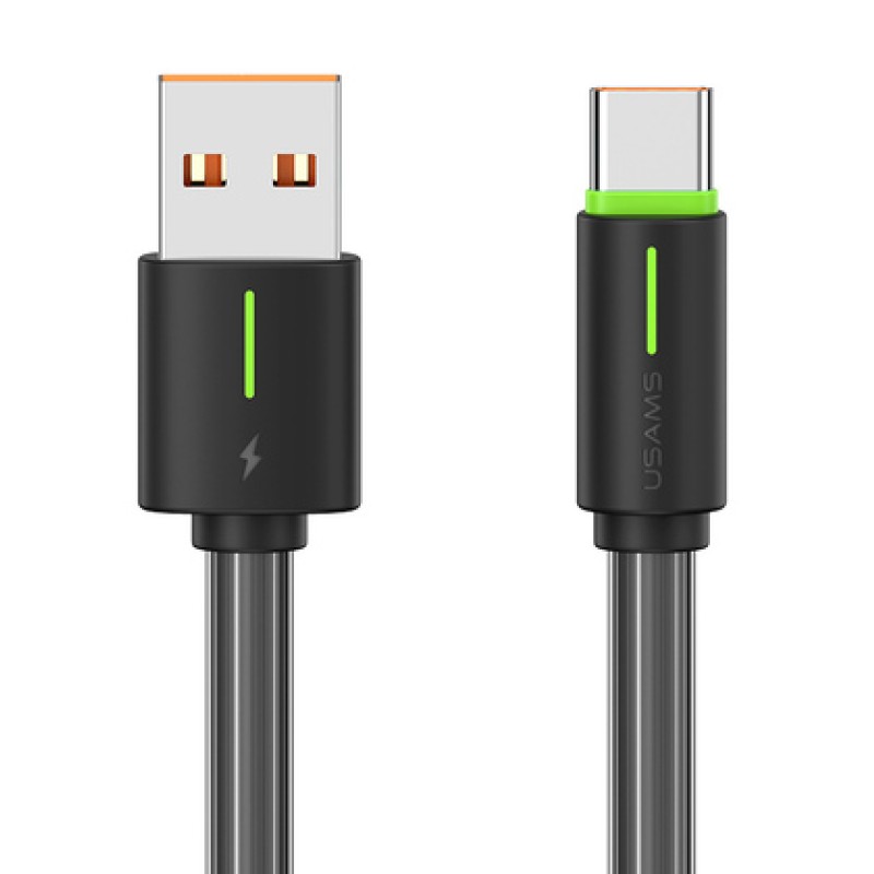 USAMS USAMS καλώδιο USB-C σε USB US-SJ732, 3A, 480Mbps, 1m, μαύρο