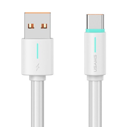 USAMS USAMS καλώδιο USB-C σε USB US-SJ732, 3A, 480Mbps, 1m, λευκό