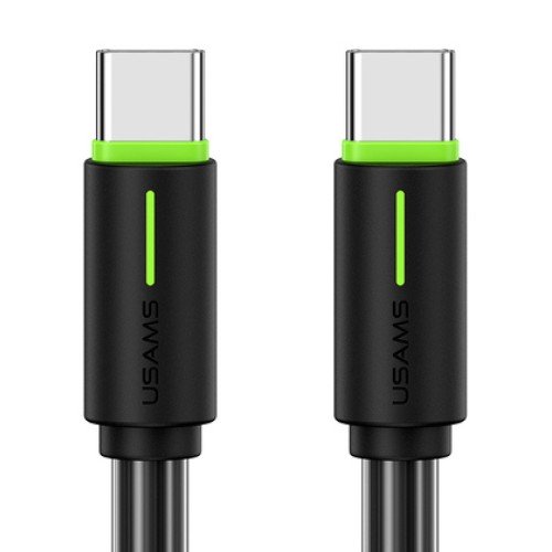 USAMS USAMS καλώδιο USB-C US-SJ734, 60W, 480Mbps, 1m, μαύρο