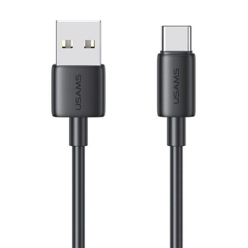 USAMS USAMS καλώδιο USB-C σε USB US-SJ708, 3A, 480Mbps, 1m, μαύρο