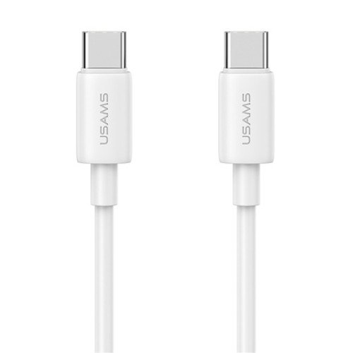 USAMS USAMS καλώδιο USB-C US-SJ711, 60W, 480Mbps, 1m, λευκό