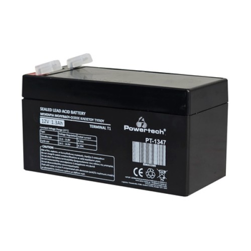 Powertech POWERTECH μπαταρία μολύβδου PT-1347, 12V 1.3Ah, T1