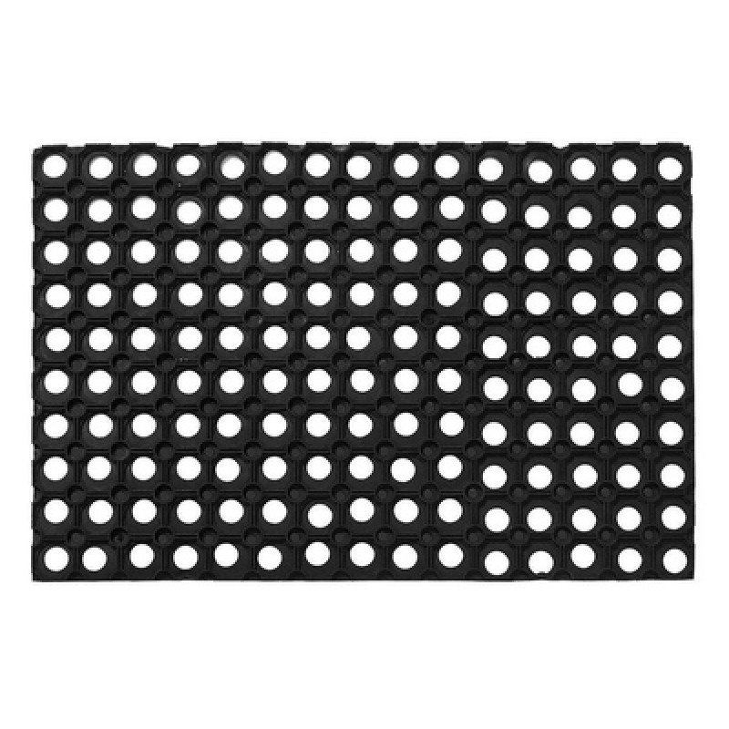 HOME USE HOME USE πατάκι εισόδου HUH-0209, αντιολισθητικό, καουτσούκ, 60x40cm, 16mm πάχος, μαύρο