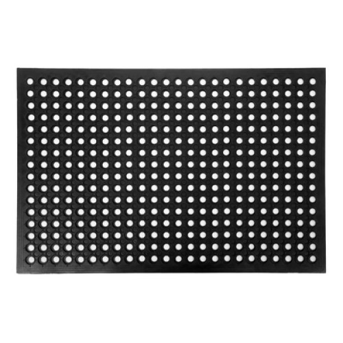 HOME USE HOME USE πατάκι εισόδου HUH-0210, αντιολισθητικό, καουτσούκ, 90x60cm, 8mm πάχος, μαύρο