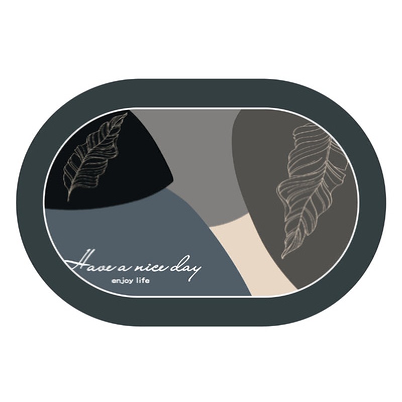 HOME USE HOME USE πατάκι μπάνιου HUH-0213, αντιολισθητικό, 60x40cm, 3.5mm πάχος, πολύχρωμο