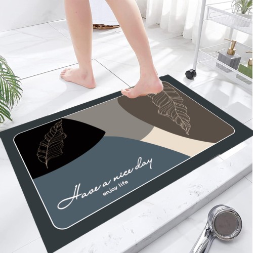 HOME USE HOME USE πατάκι μπάνιου HUH-0214, αντιολισθητικό, 80x50cm, 3.5mm πάχος, πολύχρωμο