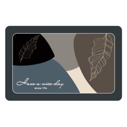 HOME USE HOME USE πατάκι μπάνιου HUH-0214, αντιολισθητικό, 80x50cm, 3.5mm πάχος, πολύχρωμο