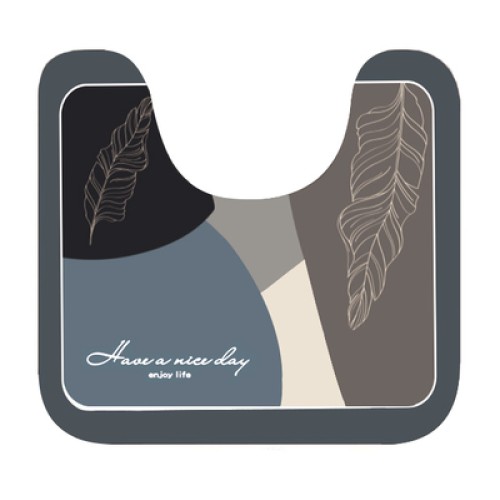HOME USE HOME USE πατάκι μπάνιου HUH-0215, αντιολισθητικό, 50x40cm, 3.5mm πάχος, πολύχρωμο