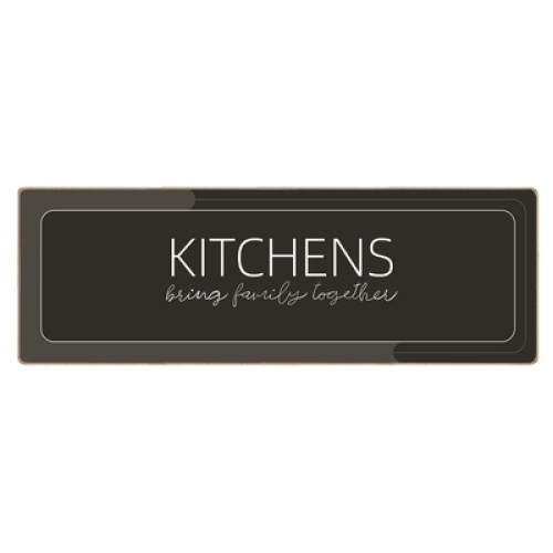 HOME USE HOME USE πατάκι κουζίνας HUH-0216, αντιολισθητικό, υφασμάτινο, 120x40cm, 3.5mm πάχος, καφέ