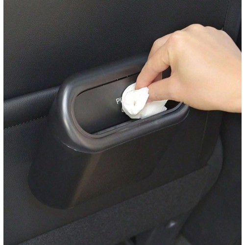 UNBRANDED Κάδος απορριμάτων αυτοκινήτου DA211, 13.5x15.5x8cm, μαύρος