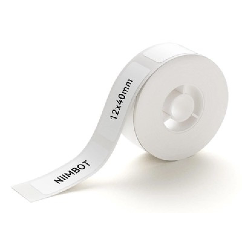 NIIMBOT NIIMBOT ρολό θερμικών αυτοκόλλητων ετικετών T12X40-160-WH, 12x40mm, 160 ετικέτες, λευκό