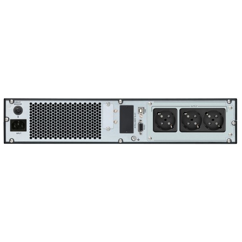 Powertech POWERTECH UPS On Line PT-1357 για rack 2U, με οθόνη, 1000VA/900W, 3x Schuko output