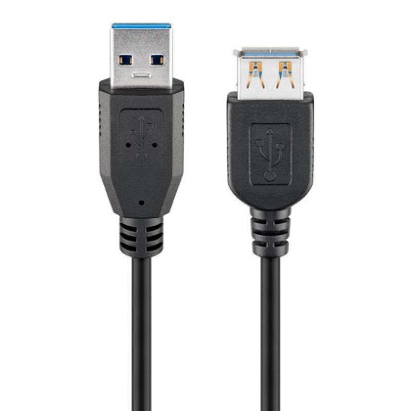 GOOBAY GOOBAY καλώδιο προέκτασης USB 74149, 5Gbps, USB 3.0, 15W, 2m, μαύρο