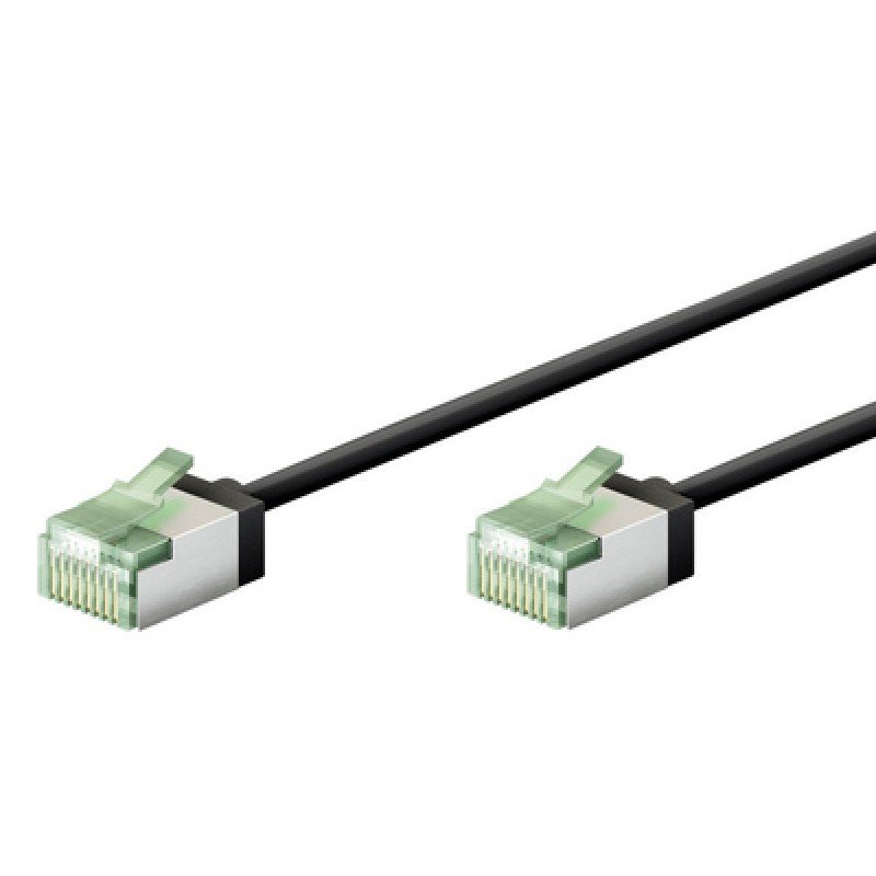 GOOBAY GOOBAY καλώδιο δικτύου 74352, CAT 8.1 U/FTP, ultra slim, copper, 40Gbps, 0.50m, μαύρο