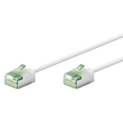 GOOBAY GOOBAY καλώδιο δικτύου 74361, CAT 8.1 U/FTP, ultra slim, copper, 40Gbps, 2m, λευκό