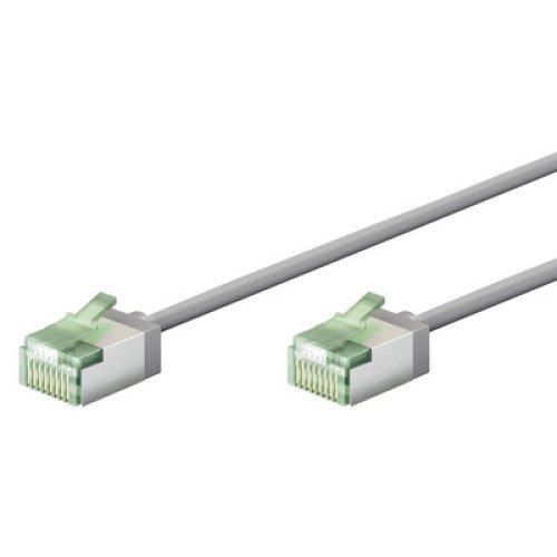 GOOBAY GOOBAY καλώδιο δικτύου 74345, CAT 8.1 U/FTP, ultra slim, copper, 40Gbps, 0.50m, γκρι