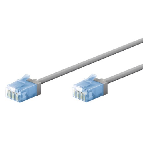 GOOBAY GOOBAY καλώδιο δικτύου 74224, CAT 6A U/UTP, ultra slim, copper, 500MHz, 3m, γκρι
