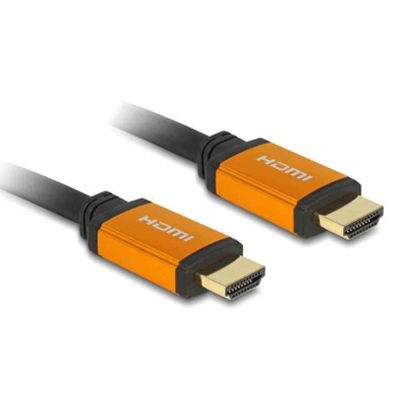 DELOCK DELOCK καλώδιο HDMI 85726, 8K/60Hz, 48 Gbps, eARC, HDR, 0.50m, μαύρο