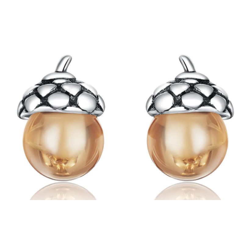 BAMOER BAMOER σκουλαρίκια καρφωτά SCE935 με κυβική ζιρκόνια, ασήμι 925, ασημί