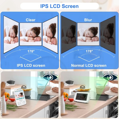 HELLOBABY HELLOBABY ενδοεπικοινωνία μωρού HB6241 με κάμερα & οθόνη 4