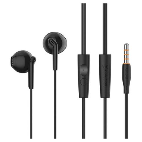 CELEBRAT CELEBRAT earphones με μικρόφωνο G34, 3.5mm σύνδεση, 14mm, 1.2m, μαύρα