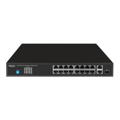 HIMAX HIMAX PoE switch PS11602FE-L, 16x Ethernet PoE/2x Ethernet/2x SFP θύρες, έως 1000Mbps