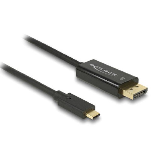 DELOCK DELOCK καλώδιο USB-C σε DisplayPort 85257, DP Alt Mode, 4K/60Hz, 3m, μαύρο