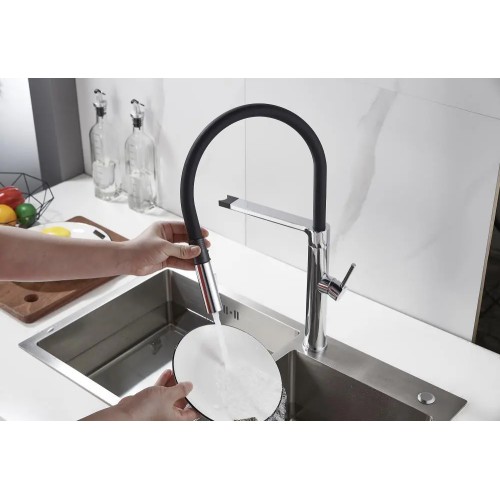 Bruno Μπαταρία Πάγκου Κουζίνας M54801-817C,Αναμεικτική Ασημί