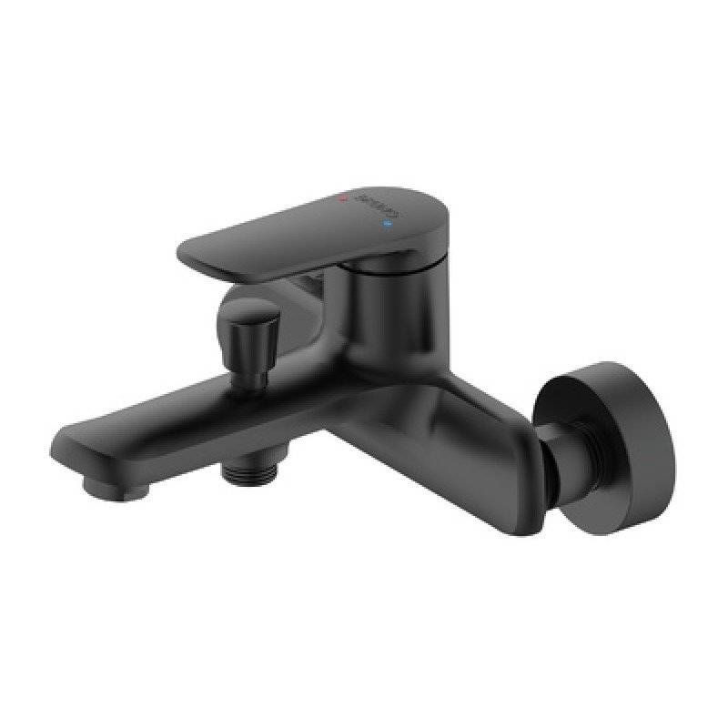 Bruno Μπαταρία Τοίχου Λουτρού M31570-235H,Αναμεικτική Μαύρη