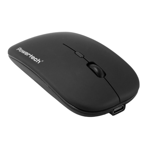 Powertech POWERTECH ασύρματο ποντίκι PT-1381, 2.4GHz & Bluetooth, έως 1600DPI, 500mAh, μαύρο