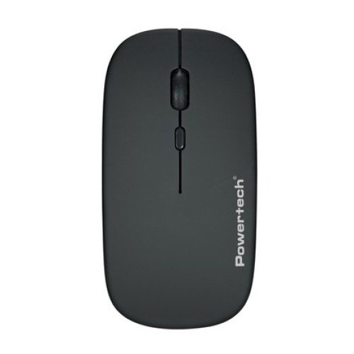 Powertech POWERTECH ασύρματο ποντίκι PT-1381, 2.4GHz & Bluetooth, έως 1600DPI, 500mAh, μαύρο