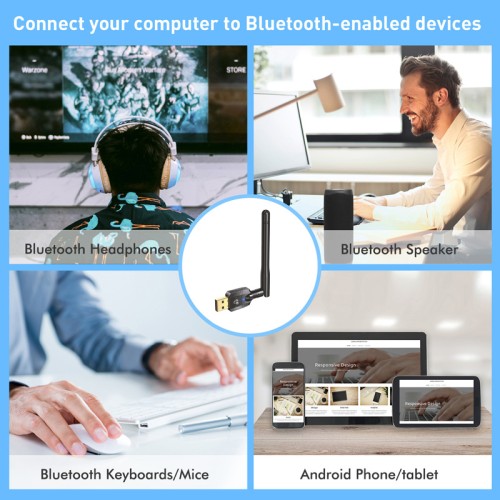 Powertech POWERTECH USB Bluetooth 5.4 αντάπτορας PT-1385 με εμβέλεια έως 100m