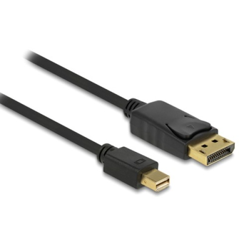 DELOCK DELOCK καλώδιο mini DisplayPort σε DisplayPort 82698, 4K/60Hz, 21.6 Gbps, 1m, μαύρο