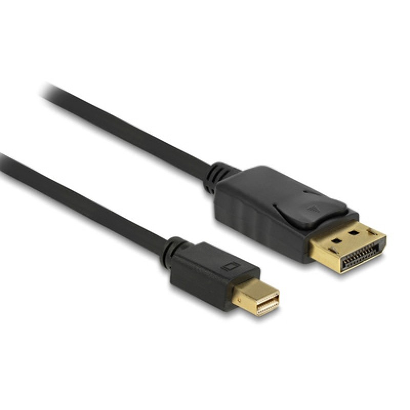 DELOCK DELOCK καλώδιο mini DisplayPort σε DisplayPort 82698, 4K/60Hz, 21.6 Gbps, 1m, μαύρο