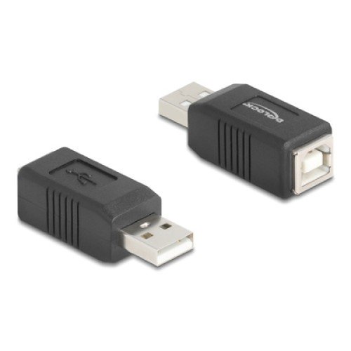DELOCK DELOCK αντάπτορας USB σε USB Type B 67202, 480Mbps, μαύρος