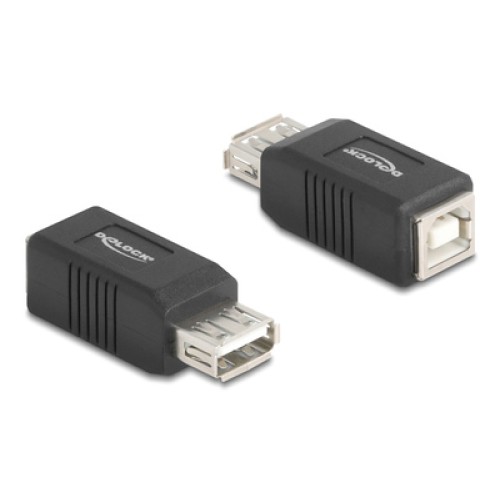 DELOCK DELOCK αντάπτορας USB σε USB Type B 67203, 480Mbps, μαύρος