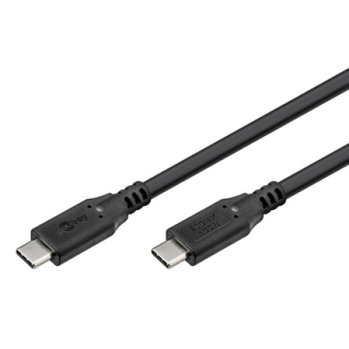 GOOBAY GOOBAY καλώδιο USB-C 74197, USB4, 100W, 20Gbps, 4K/60Hz, 2m, μαύρο