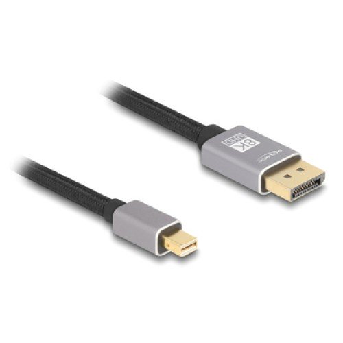 DELOCK DELOCK καλώδιο mini DisplayPort σε DisplayPort 81091, 8K/60Hz, 32.4 Gbps, 1m, μαύρο